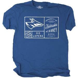 Image of Loper head over UNK Go Lopers next to University of Nebraska Kearney since 1905